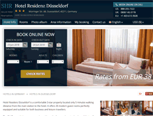 Tablet Screenshot of hotel-residenz-dusseldorf.h-rez.com