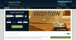 Desktop Screenshot of hotel-antunovic-zagreb.h-rez.com