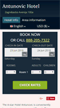 Mobile Screenshot of hotel-antunovic-zagreb.h-rez.com