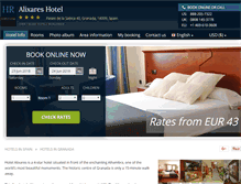 Tablet Screenshot of hotel-alixares-granada.h-rez.com
