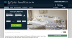 Desktop Screenshot of bestwestern-cannesriviera.h-rez.com
