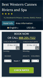 Mobile Screenshot of bestwestern-cannesriviera.h-rez.com