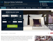 Tablet Screenshot of mercure-reims-cathedrale.h-rez.com