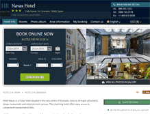Tablet Screenshot of hotel-navas-granada.h-rez.com