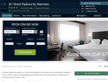 Tablet Screenshot of hotel-ac-padova.h-rez.com