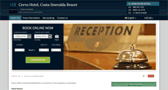 Desktop Screenshot of cervo-hotel-costasmeralda.h-rez.com
