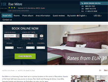 Tablet Screenshot of eurostars-mitre-barcelona.h-rez.com