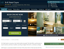 Tablet Screenshot of k-k-hotel-cayre-paris.h-rez.com