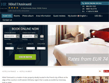 Tablet Screenshot of hotel-l-amiraute-brest.h-rez.com