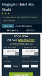 Mobile Screenshot of kingsgate-hotel-abu-dhabi.h-rez.com