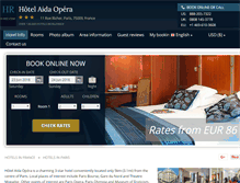 Tablet Screenshot of hotel-aida-opera-paris.h-rez.com