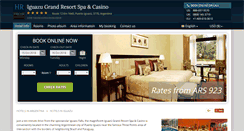 Desktop Screenshot of iguazu-grand-resort-spa.h-rez.com