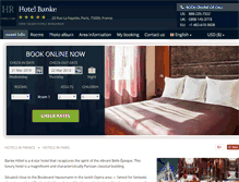 Tablet Screenshot of banke-hotel-paris.h-rez.com