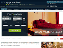 Tablet Screenshot of agape-aparthotel-budapest.h-rez.com