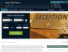 Tablet Screenshot of hotel-villa-parco-venice.h-rez.com