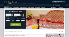 Desktop Screenshot of hotel-roc-leo-canpastilla.h-rez.com
