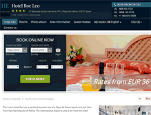 Tablet Screenshot of hotel-roc-leo-canpastilla.h-rez.com