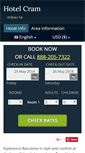 Mobile Screenshot of cram-hotel-barcelona.h-rez.com
