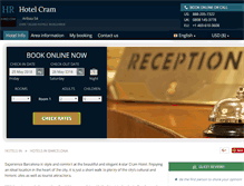 Tablet Screenshot of cram-hotel-barcelona.h-rez.com