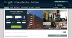 Desktop Screenshot of holiday-express-st-cugat.h-rez.com