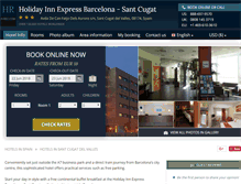 Tablet Screenshot of holiday-express-st-cugat.h-rez.com