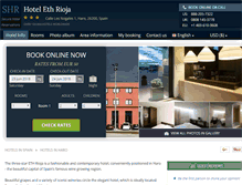 Tablet Screenshot of hotel-eth-rioja-haro.h-rez.com