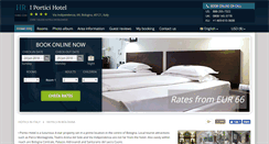 Desktop Screenshot of i-portici-hotel-bologna.h-rez.com