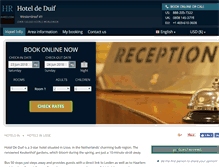Tablet Screenshot of hotel-de-duif-lisse.h-rez.com