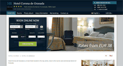 Desktop Screenshot of hotel-corona-de-granada.h-rez.com