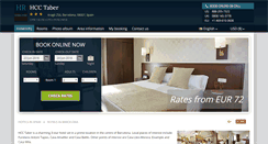 Desktop Screenshot of hotel-hcc-taber-barcelona.h-rez.com