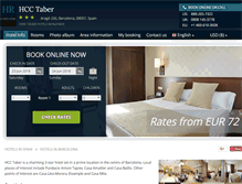 Tablet Screenshot of hotel-hcc-taber-barcelona.h-rez.com