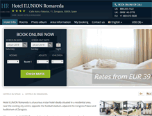 Tablet Screenshot of hotel-romareda-zaragoza.h-rez.com