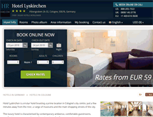 Tablet Screenshot of hotel-lyskirchen-cologne.h-rez.com