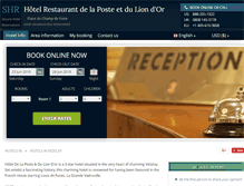 Tablet Screenshot of hotel-la-poste-lion-dor.h-rez.com