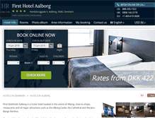 Tablet Screenshot of first-hotel-aalborg.h-rez.com