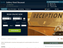 Tablet Screenshot of gallery-hotel-recanati.h-rez.com