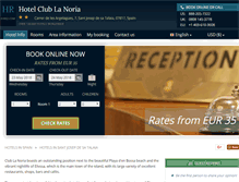 Tablet Screenshot of club-la-noria-playa-bossa.h-rez.com