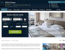 Tablet Screenshot of hotel-suisse-nice.h-rez.com