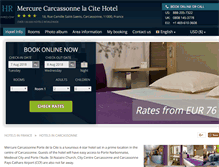 Tablet Screenshot of mercure-carcassonne-cite.h-rez.com